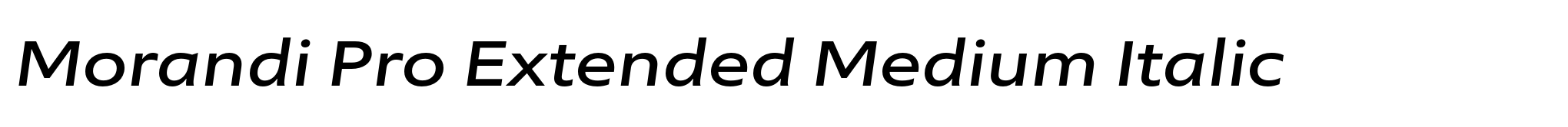 Morandi Pro Extended Medium Italic image
